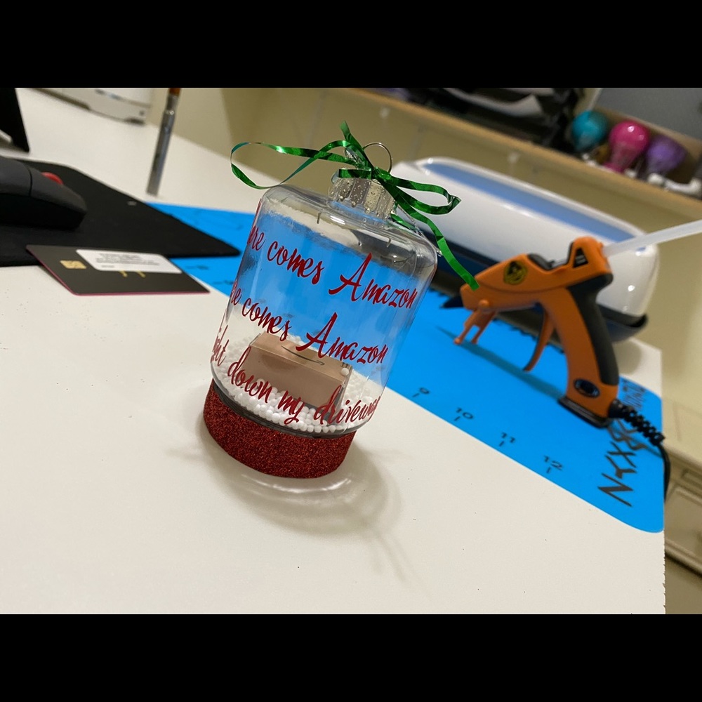 Here comes Amazon ornament!